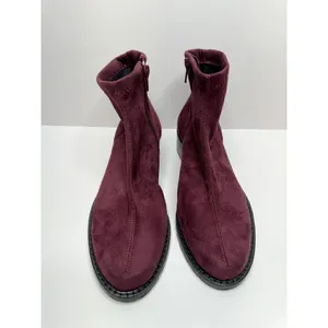 Ron White Boots Size 5.5US 36EUR Wine Giorgi Stretch Side Zip‎ Ankle Booties thumbnail 4