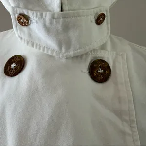 Ralph Lauren white nautical Provence fashion military jacket cotton preppy small thumbnail 4