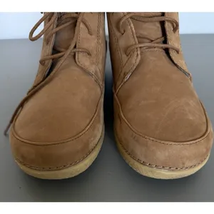 Duluth Trading Co Seneca Falls Leather Laced Ankle Boots Moc Toe Tan Brown W 9.5 thumbnail 9