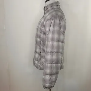 Eddie Bauer Women's 650 Silver Plaid Checkered Jacket Size Small thumbnail 12