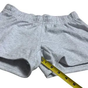 NEW Brandy Melville Light Heather Grey Sweat Shorts‎ Pajama Cozy Athletic XXS thumbnail 12