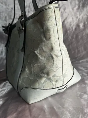Vintage Y2K Coach Signature Mint Hampton Buckle Tote Bag 6042 thumbnail 4
