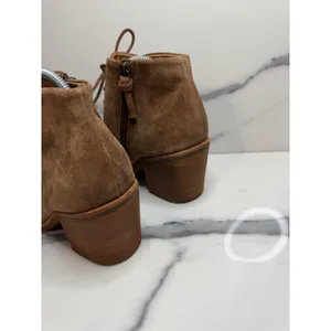 Sofft Women's Brown Suede Lace-Up Corlea Boots Sz 7.5 Zipper Victorian Witchcore thumbnail 6