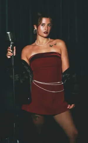 Red ribbon dress thumbnail 1