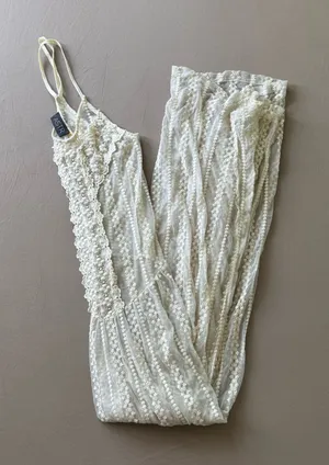 ASTR Vintage Aster Lace Crochet Sheer Maxi Dress thumbnail 1