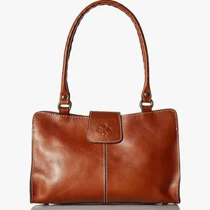 Patricia Nash Rienzo Top Handle Satchel Tan Leather Handbag Brown thumbnail 1