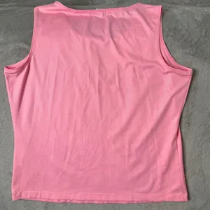 Womens Pink Shimmery Tank‎ Top Cami Blouse Size M Sparkly Layering Stretch Shell thumbnail 3