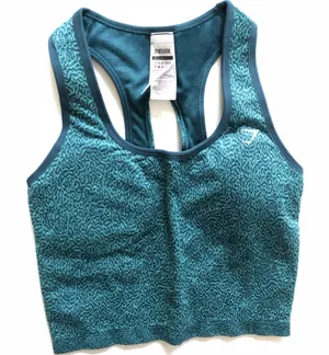 Gymshark L Adapt Animal Seamless Crop Tank Reef thumbnail 1