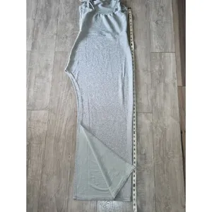 Y2K Silver Sparkle Cowl Neck Maxi Dress thumbnail 7