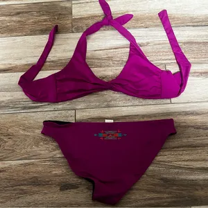L space purple swimsuit thumbnail 4