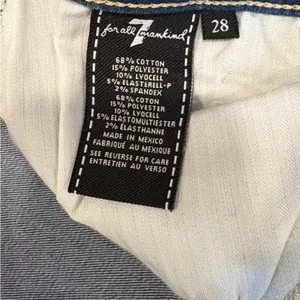 EUC 7 For All Mankind The Ankle Skinny Jeans Size 28 thumbnail 5