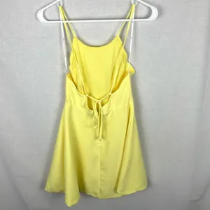 Lulus Play On Curves Light Yellow Backless High Neck Dress thumbnail 3
