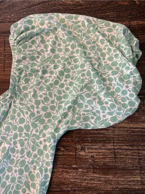 Boden Milkmaid Dress Womens 6P Sage Green Ditsy Floral Puff Sleeve thumbnail 4