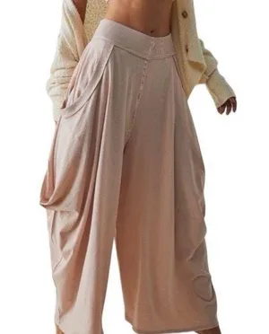 Free People Intimately Summer Slumbers Wide Leg Draped Harem Pants | Size XS thumbnail 1