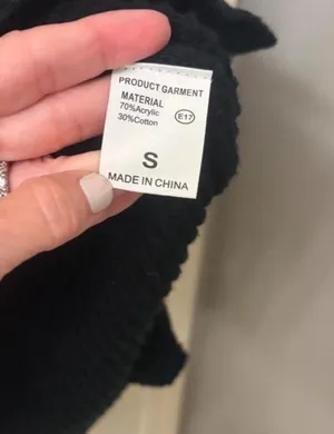 oversized Sweater Vest Black thumbnail 3