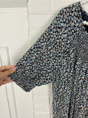 Lucky Brand Floral Peasant Top Size L thumbnail 6