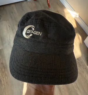District‎ Oxygen Cadet Hat Military Cap Charcoal Grey Textured Adjustable Strap thumbnail 1