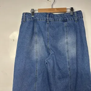 Edikted Women’s Wide Leg Jeans Size L Blue Denim 33x31 High Rise thumbnail 10