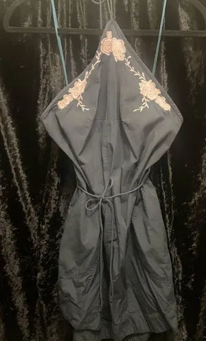 Floral Embroidered Halter Dress thumbnail 1