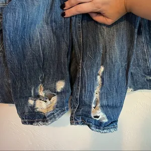 MNG‎ Mango Angie Boyfriend Distressed Denim Jeans thumbnail 8