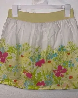 Lily Pulitzer Whitley Skirt in Blue Eyed Girl Border thumbnail 1