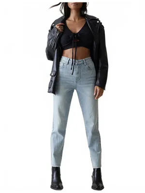 PacSun Straight Leg Jeans Stretch Curve Light Indigo NWT Size 23 thumbnail 5