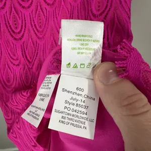 Lilly Pulitzer Hera Sheath‎ Dress Women's 6 Pink Lace 3/4 Sleeves Scalloped Hem thumbnail 11