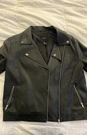 Forever 21 Black Leather Jacket thumbnail 2