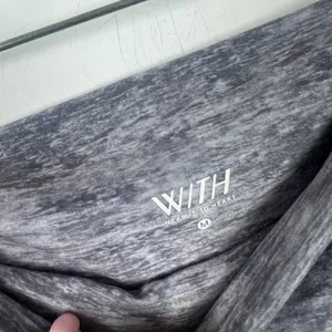 WITH Wear It To Heart x Peloton Colorblock Leggings Gray Retro Size Medium M L26 thumbnail 6