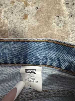 Vintage 1996 orange tab light wash Levi’s shorts thumbnail 6
