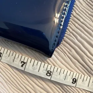 NWOT Blue clutch‎ purse wallet with a strap thumbnail 5