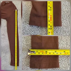 Reformation Bailey Women Brown Long Sleeve Mock Neck Inner Layer Knit Top Size S thumbnail 9