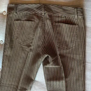 Alice + Olivia Gold Black Contrast Stripe Flare Pant Size 6 thumbnail 8