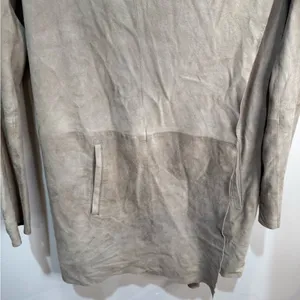 GERARD DAREL GOAT Suede Jacket‎ Longline Coat 38 thumbnail 4