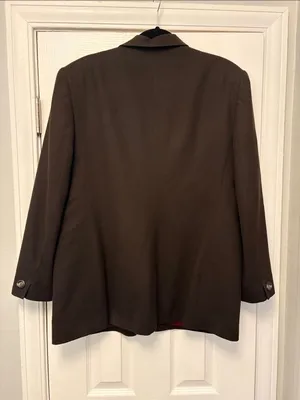Jones New York Brown Single Breasted Blazer 14 Workwear Office Business Vintage thumbnail 6