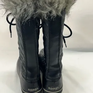 Sorel Tofino Quilted Snow Boots Women 8 Black W/Fur Waterproof Skiing Aspen Vibe thumbnail 4