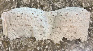 Aerie Cream Lace Bandeau / M63 thumbnail 1