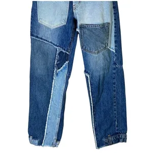 Revice‎ Denim Patchwork Jeans Womens Size 25 High Rise Straight Leg thumbnail 3