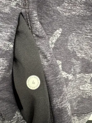 Lululemon Outrun the Elements 1/2 Zip Pullover Long Sleeve Top Blue Black Camo thumbnail 5