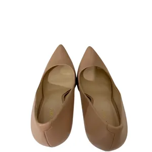 Nine West Nude Pointed Toe Pumps Classic Beige Heels Size 9.5 EUC thumbnail 8