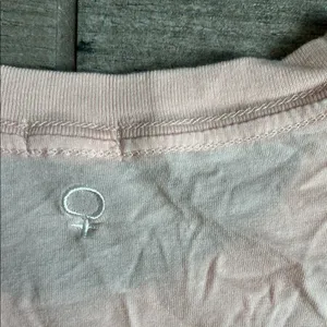 Garage Light Pink hate less love more Graphic Crop Top thumbnail 5