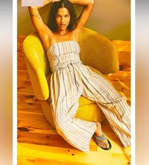 Roaming shores one piece free people Nwt designer strapless revolve boho spring thumbnail 3