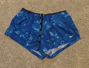 Blue Floral Running Shorts thumbnail 1