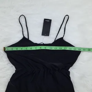 21 Saints -361 NWT Peplum‎ Cami Top Black Medium fits a Small thumbnail 8