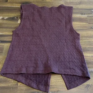 Nuon Y2K Crop Top Cut Out Tank Edgy Goth Streetwear M Textured Boho Brown thumbnail 5