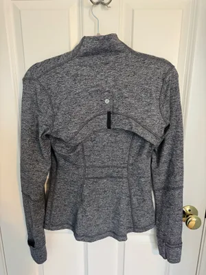 Lululemon Define Jacket Heathered Black 6 thumbnail 3