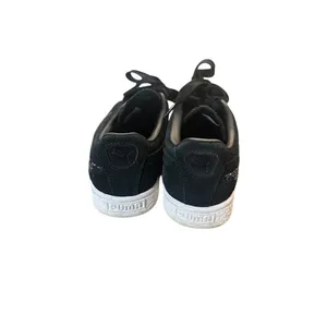 Puma Black Swarovski Crystal Suede Low Top Sneakers Women Sz 6 thumbnail 3