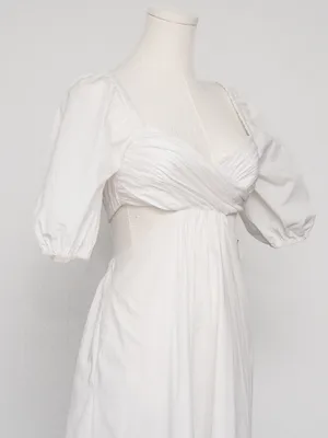 STAUD - Carina Cutout Cotton‎ Midi Dress thumbnail 9