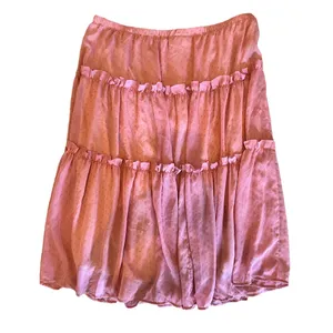 Simonton Says by George Simonton pink dot tiered skirt fully lined size 1X thumbnail 2