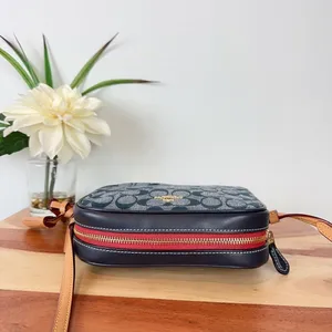 NWT Coach Mini Camera Bag In‎ Signature Chambray Denim color thumbnail 4